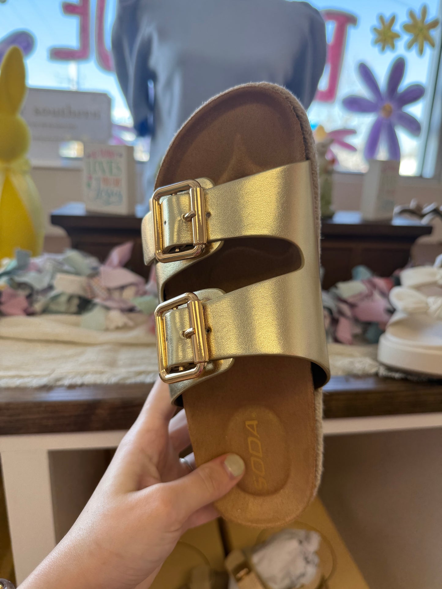 Ccocci Marfa Double Thick Buckle Strap Cork Sandal