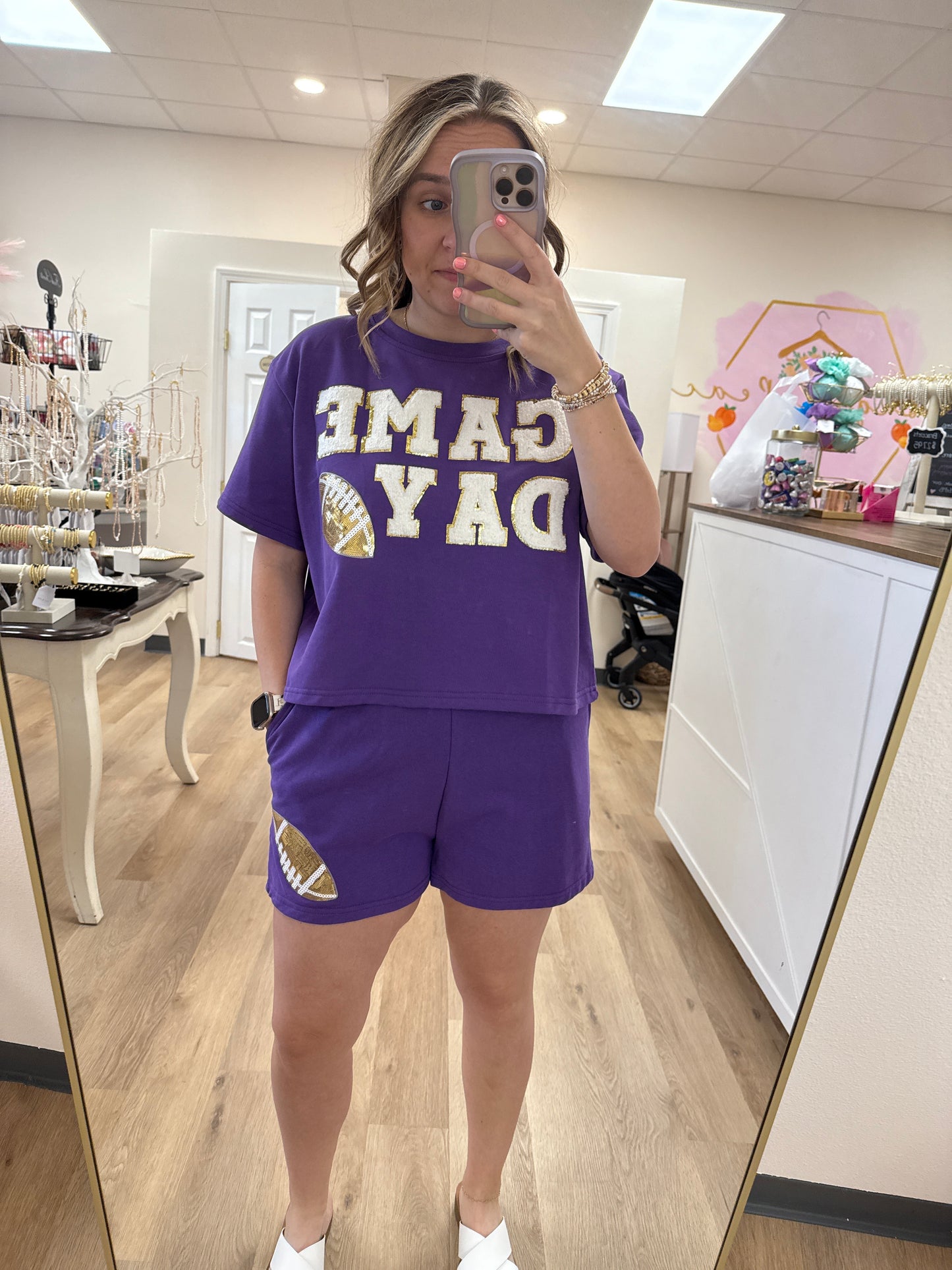 S+S Game Day Football Sequin Set