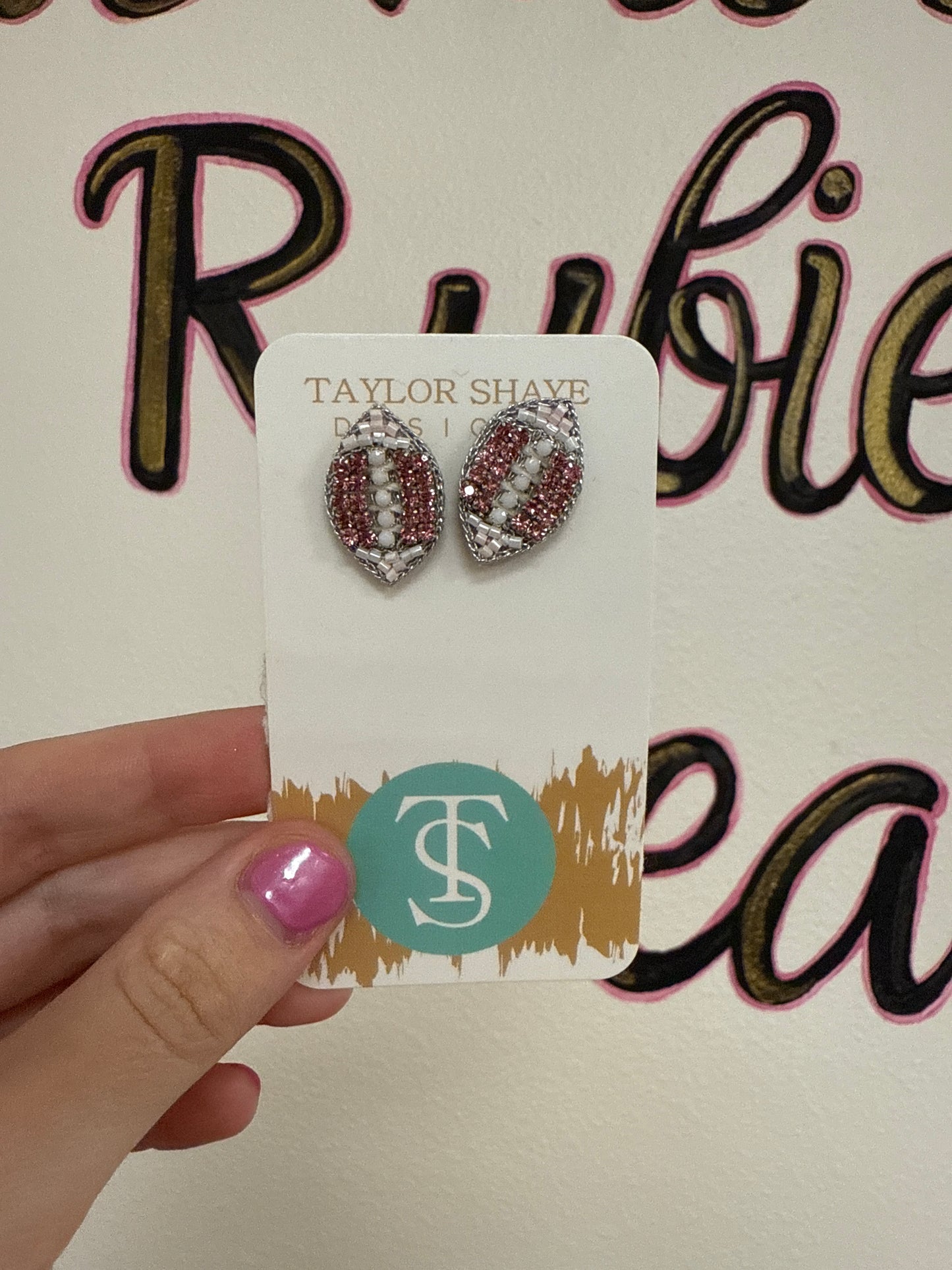 TS Football Stud Earrings
