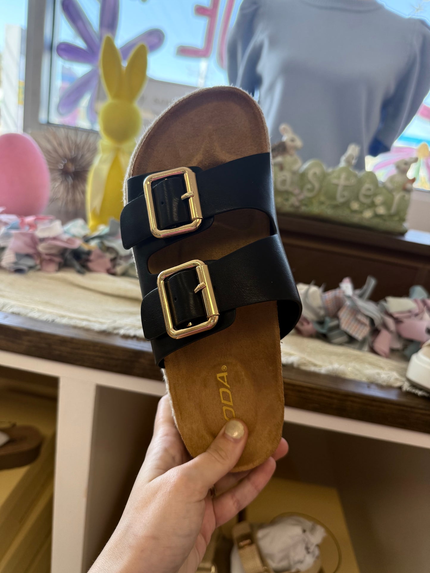 Ccocci Marfa Double Thick Buckle Strap Cork Sandal