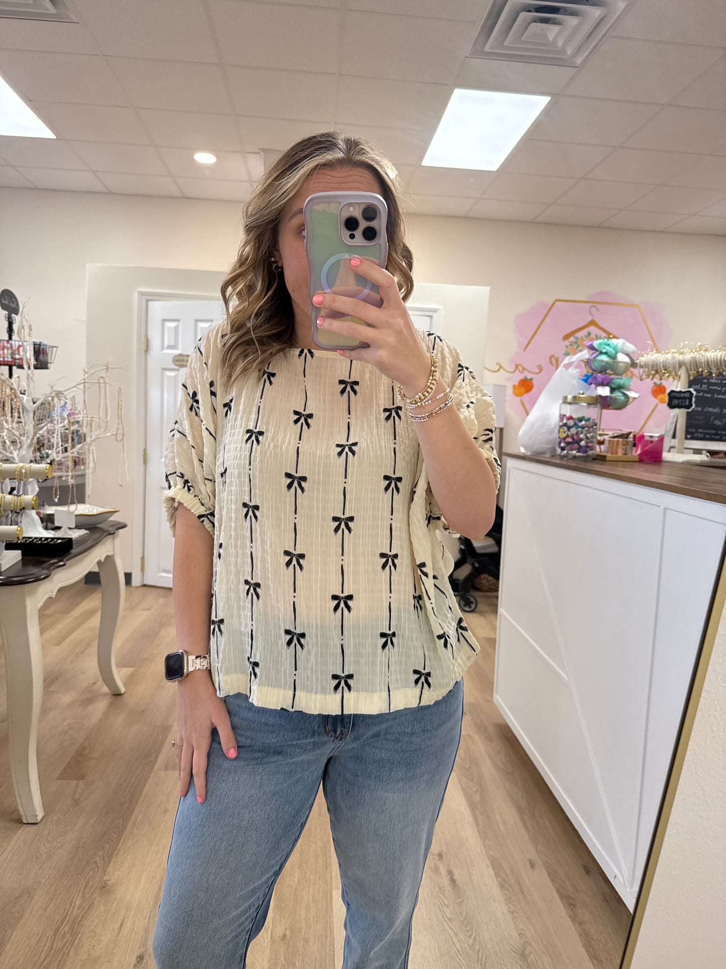 Ee:Some Striped Bow Top