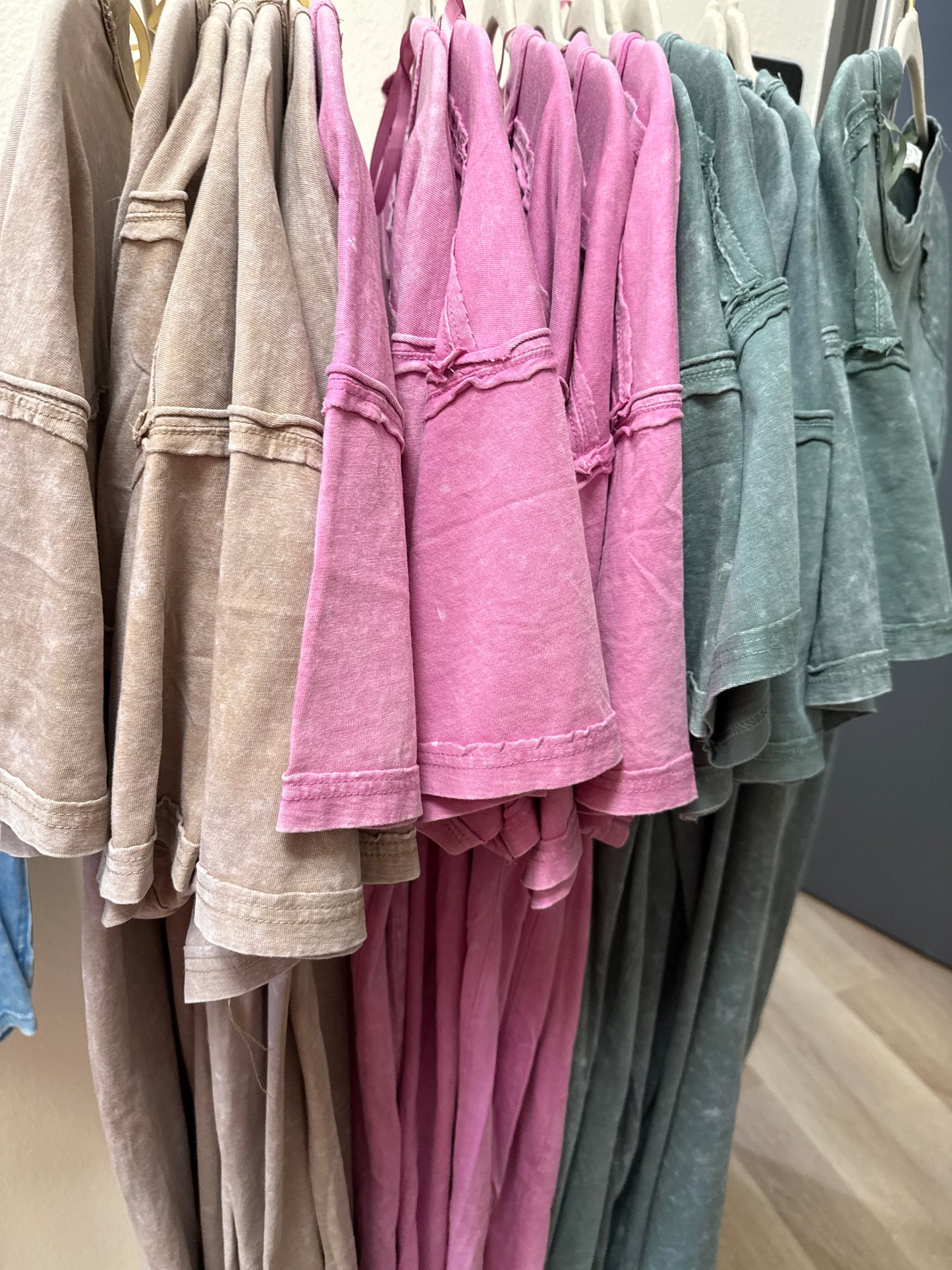 Very J Washed T-Shirt Midi Dress