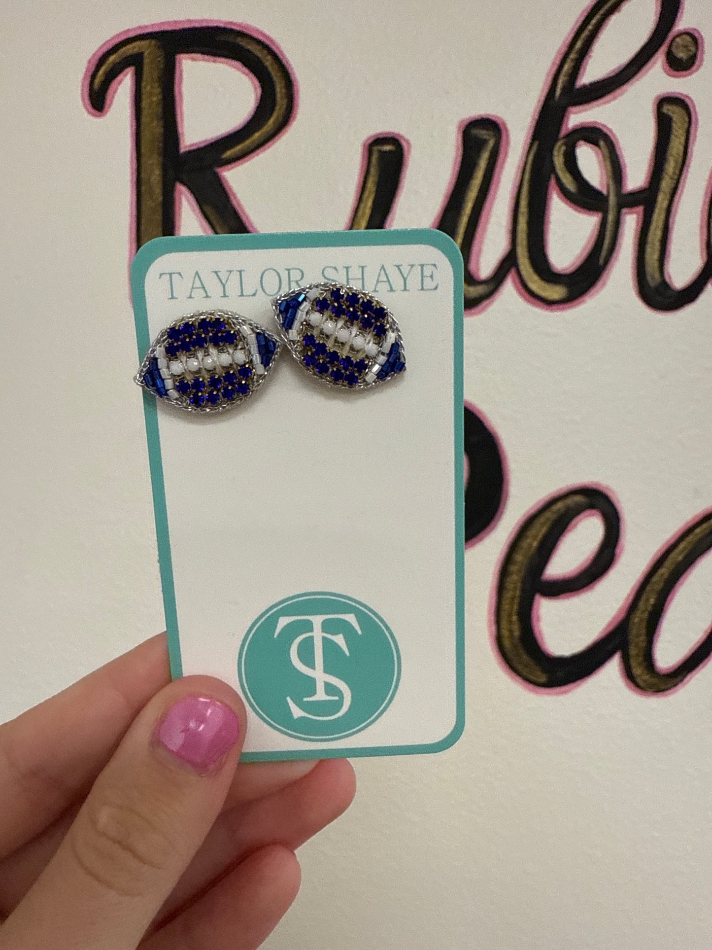 TS Football Stud Earrings