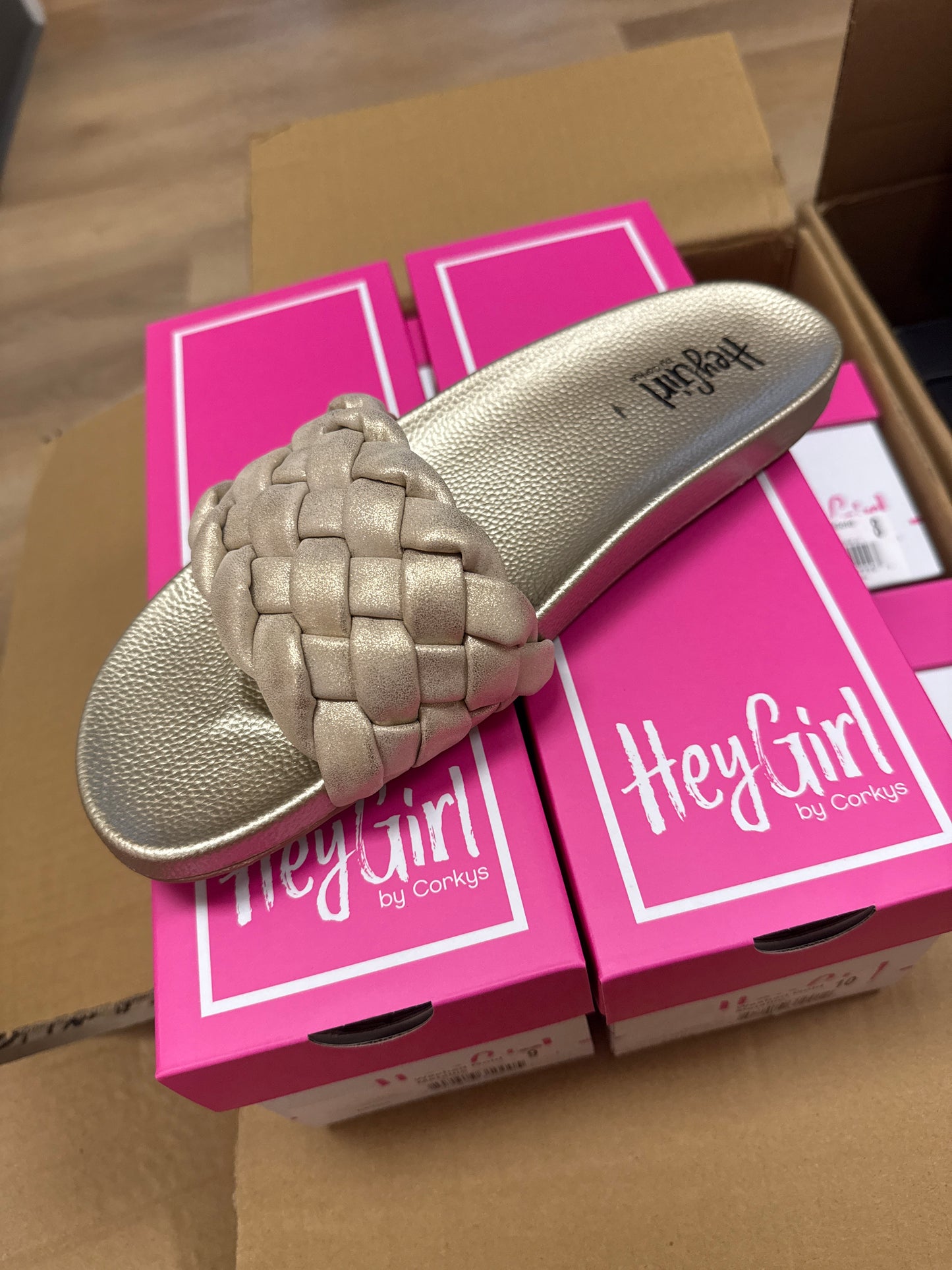 Corky Metallic Braided Slide