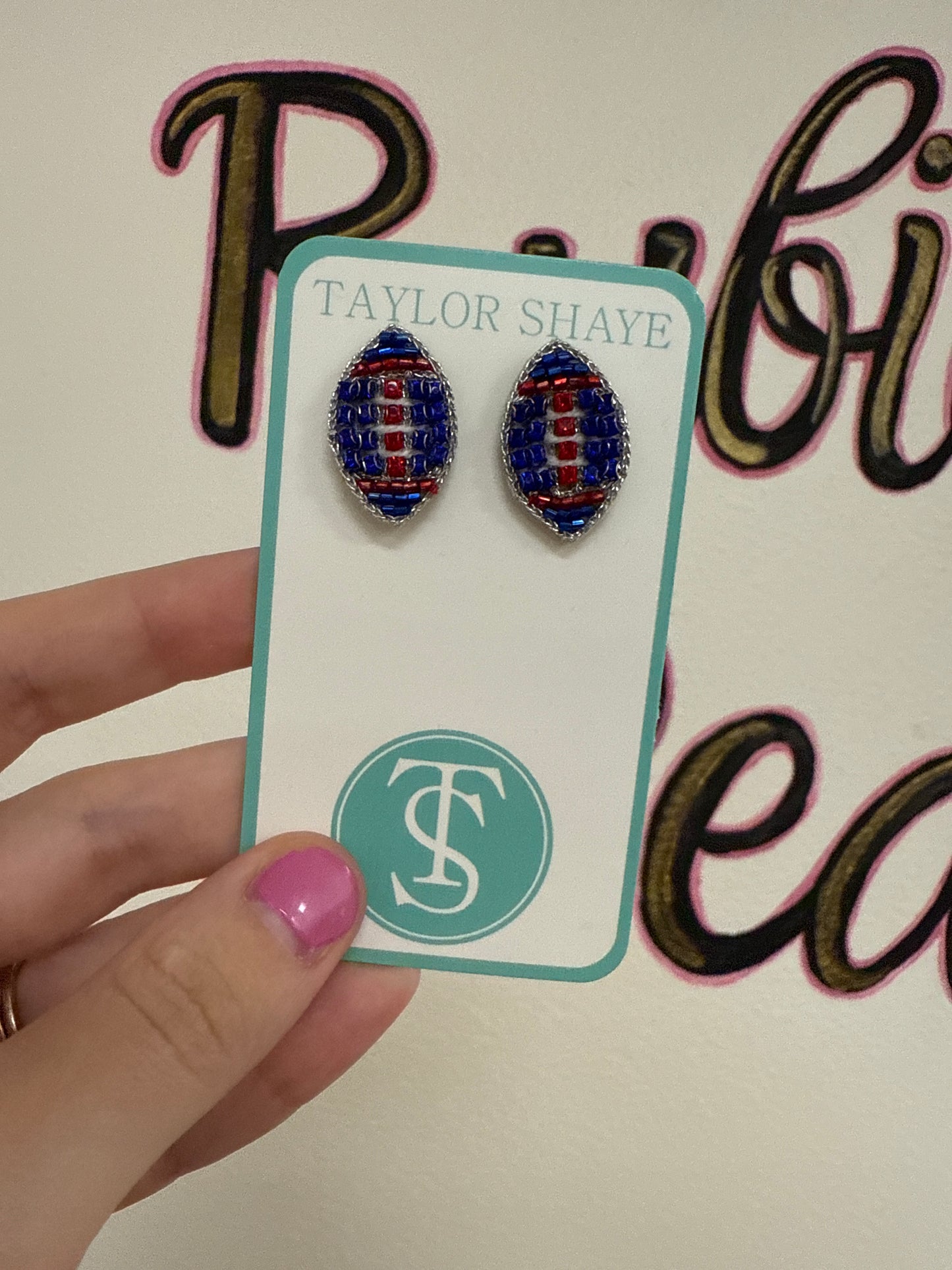 TS Football Stud Earrings