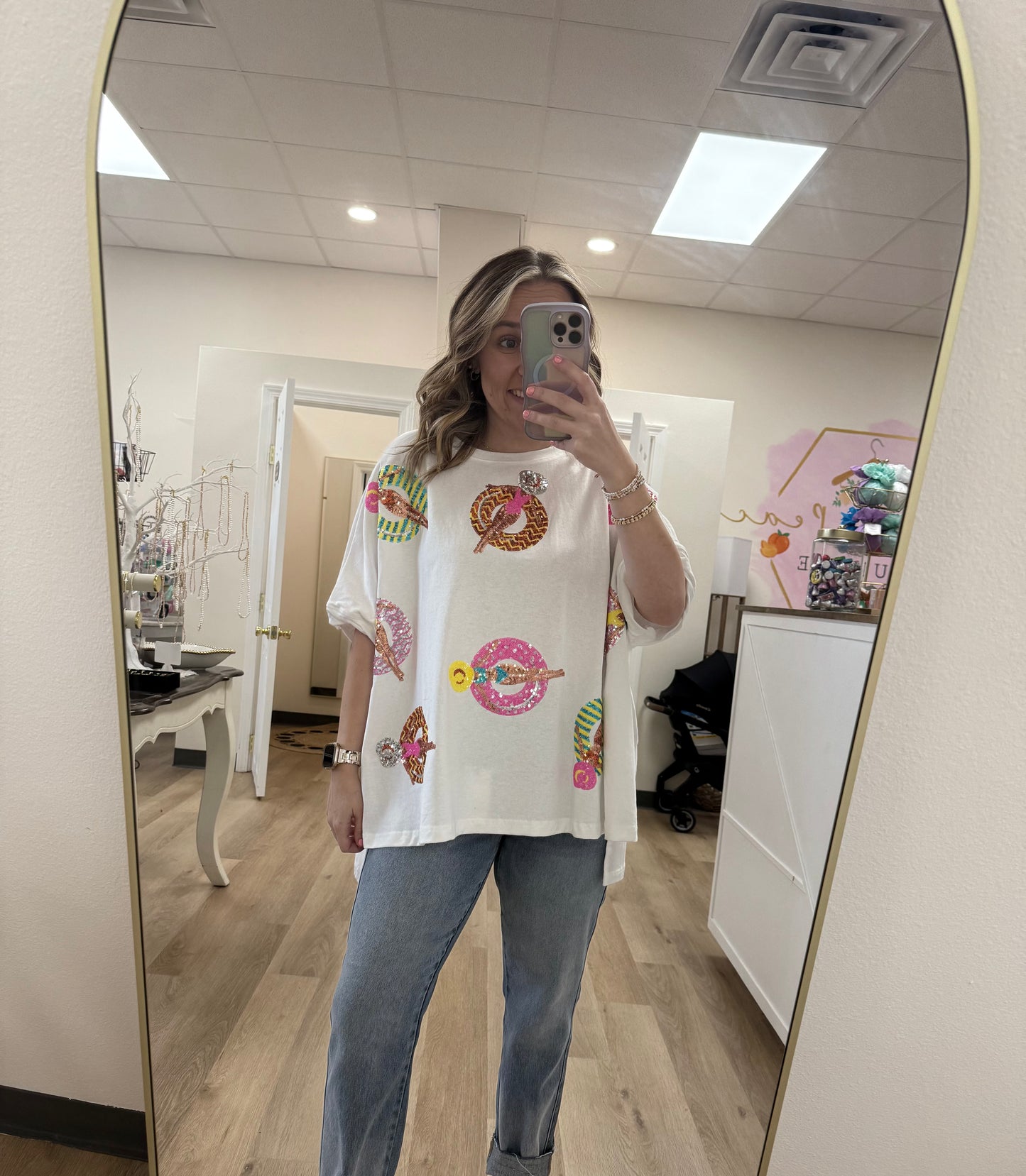 FF Sequin Tube Beach Top