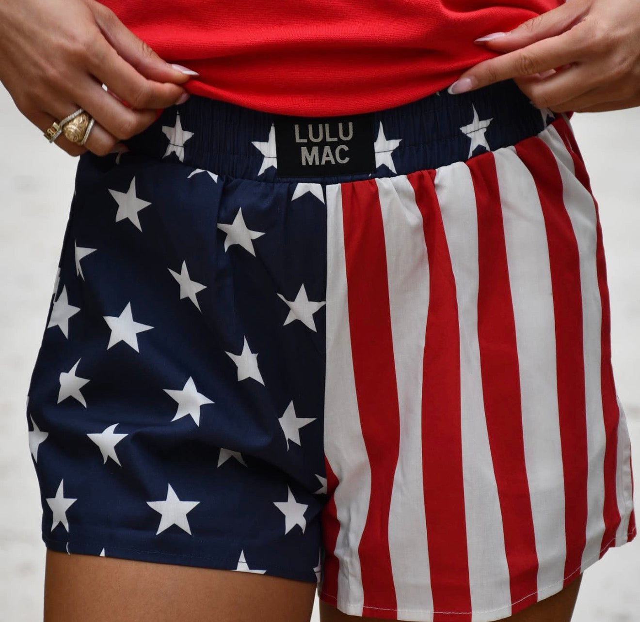 LuLu Mac Boxer Shorts- Flag