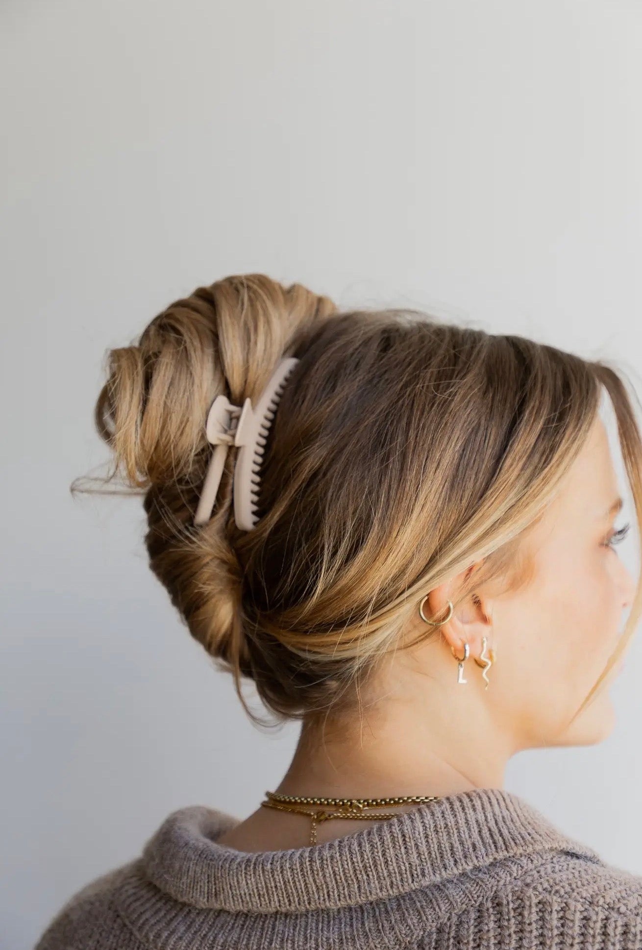 Kaxi Mini Everything Claw Clip- Mocha