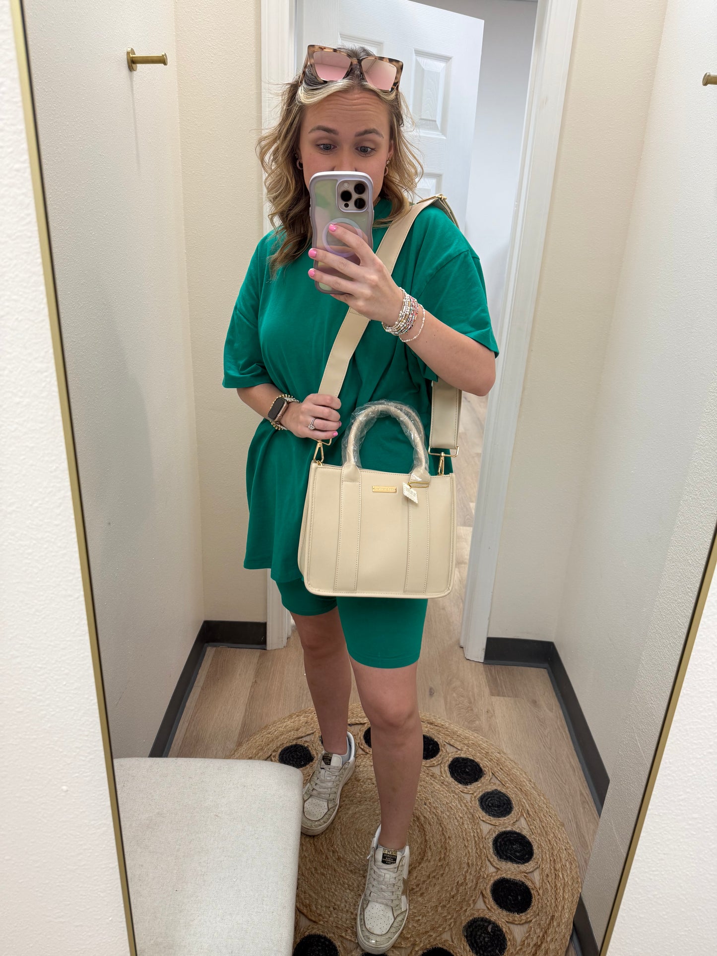 SS Leather Boxy Crossbody