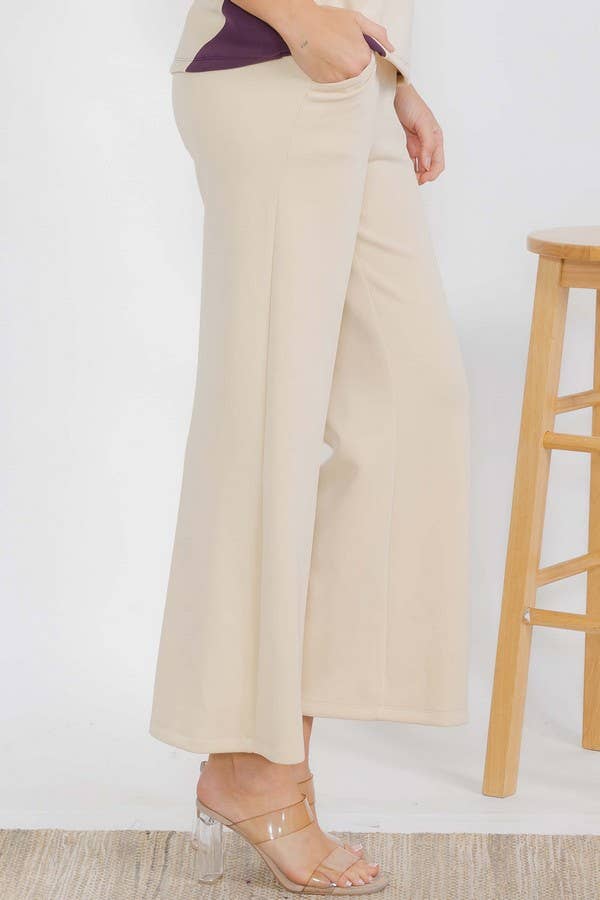 Women's Sofie Soft Cropped Pants : Navy