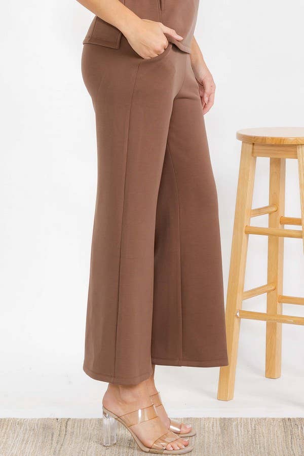 Women's Sofie Soft Cropped Pants : Navy