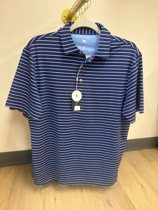 Simply Southern Striped Polo- Navy