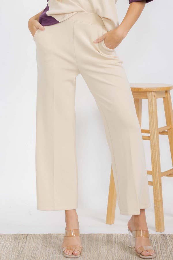 Women's Sofie Soft Cropped Pants : Oatmeal