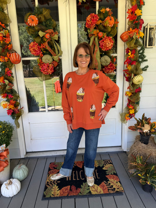 Spiced & Sequined Top- One Size