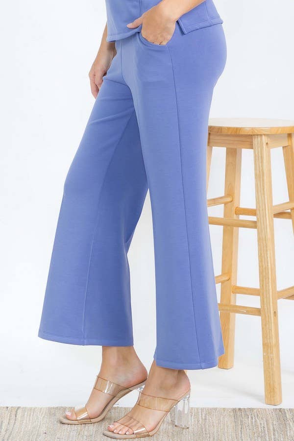 Women's Sofie Soft Cropped Pants : Navy