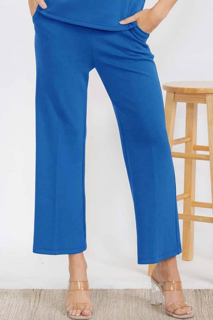 Women's Sofie Soft Cropped Pants : Navy