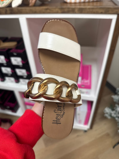 Corky Memory Foam Wedges- Beige/Gold