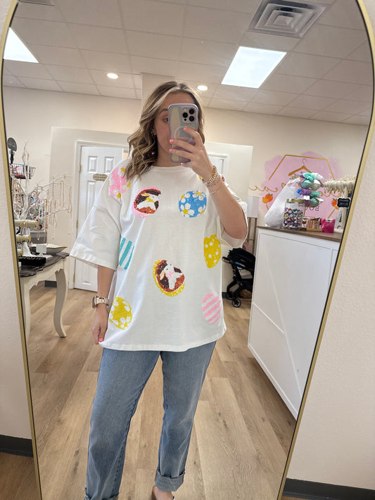 PL Easter Sequin Top