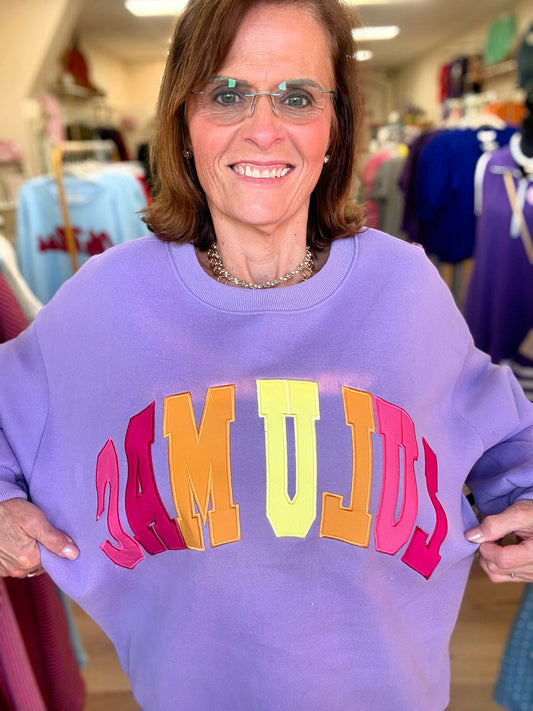LuLu Mac Sweatshirt- Purple Multi