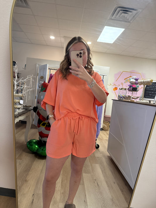 Zenana Airflow Short Sleeve Set