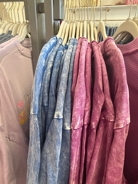 Zenana Acid Wash Oversized Tee