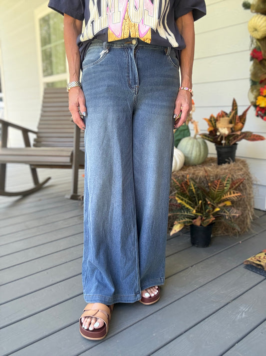 Bayeas High Rise Wide Leg Flare