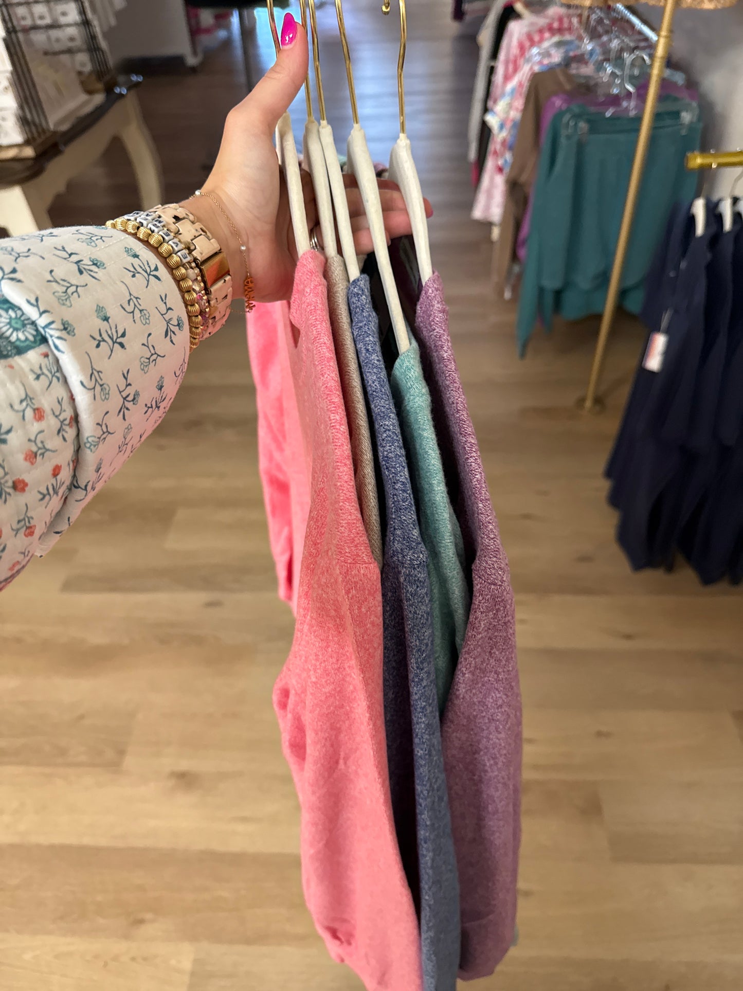 Zenana Hacci Long Sleeve Top