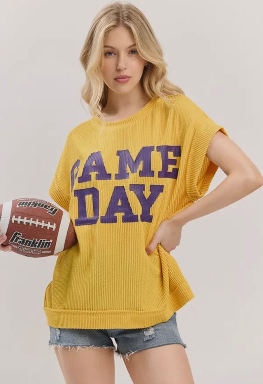 Game Day Ribbed Top