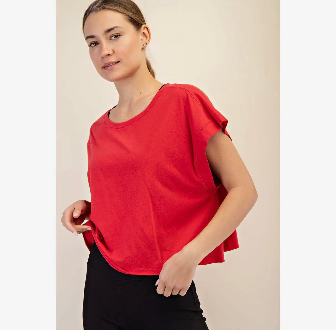 Rae Mode Cotton Open Back Top
