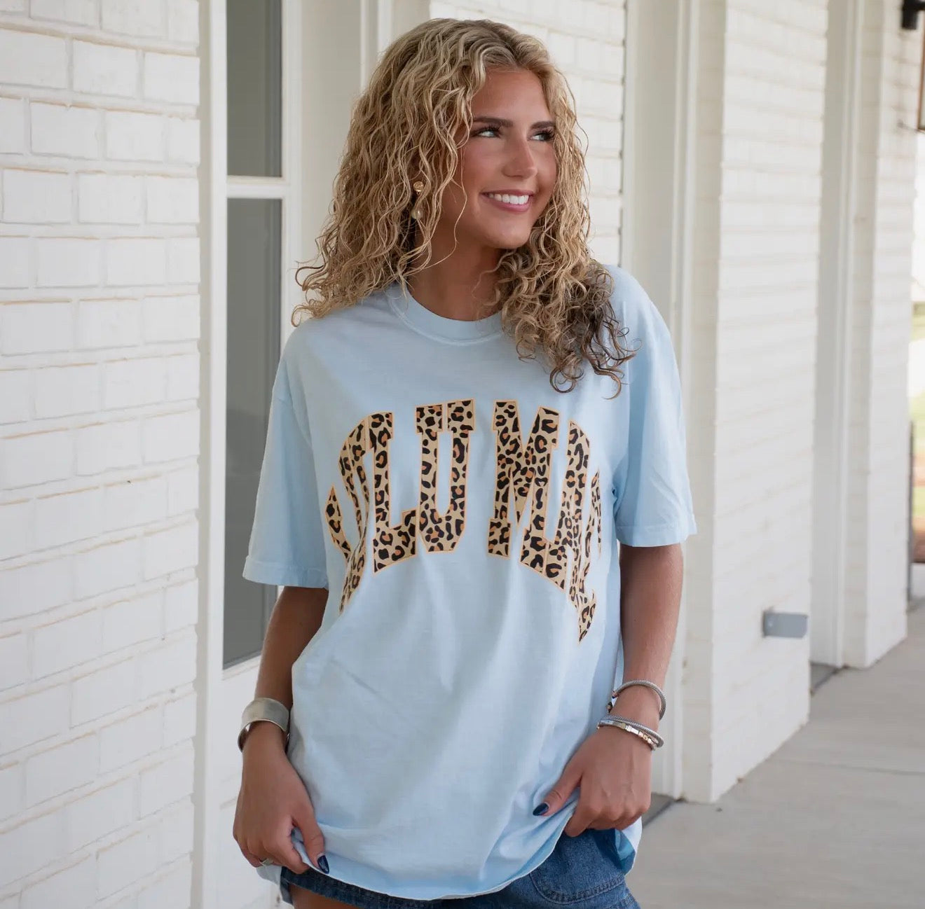 LuLu Mac Leopard Tee- Chambary
