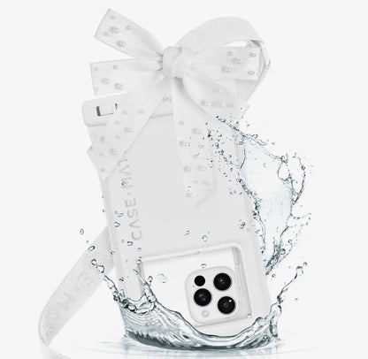 Case Mate Ivory Pearl Bow Waterproof Floating Case