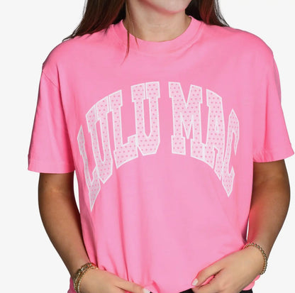 LuLu Mac Polka Dot Comfort Color Tee
