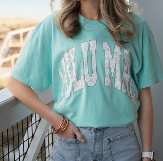 LuLu Mac Tee- Chalky Mint/ Light Camo