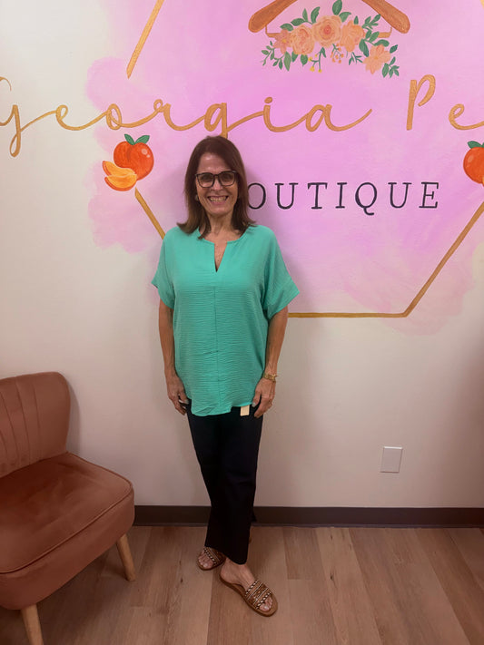 Zenana Airflow V- Neck Top