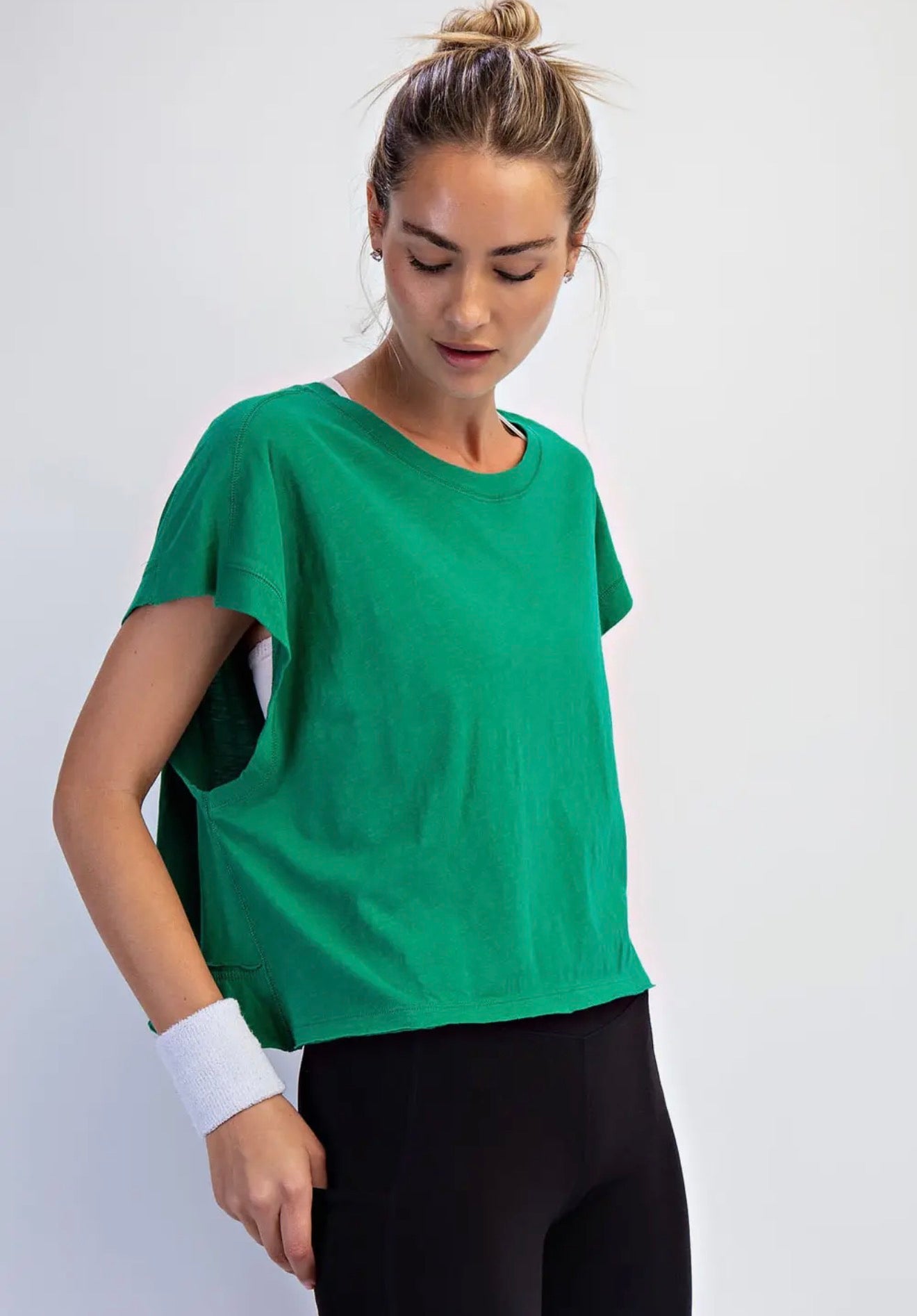Rae Mode Cotton Open Back Top