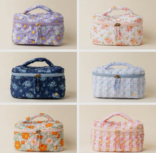 Glam & Go Quilted Cosmetic Bags