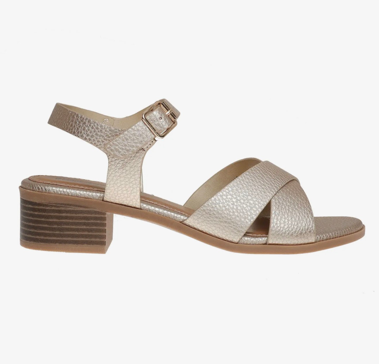Pierre Dumas Silvia Gold Sandals