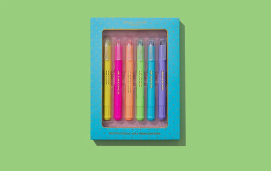 TE Motivational Wax Highlighter Set