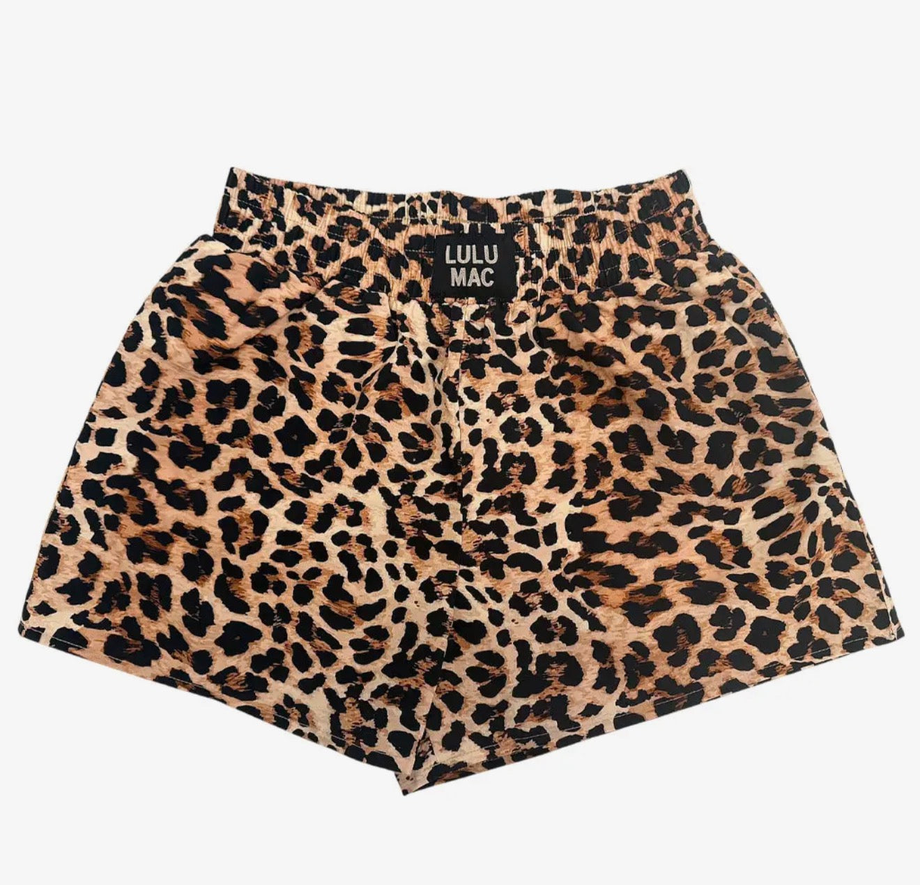 LuLu Mac Windbreaker Shorts- Leopard