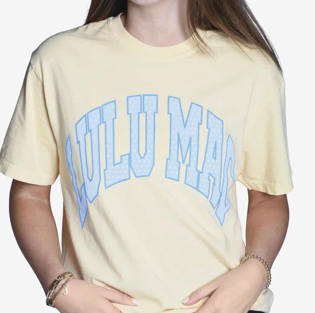 LuLu Mac Polka Dot Comfort Color Tee