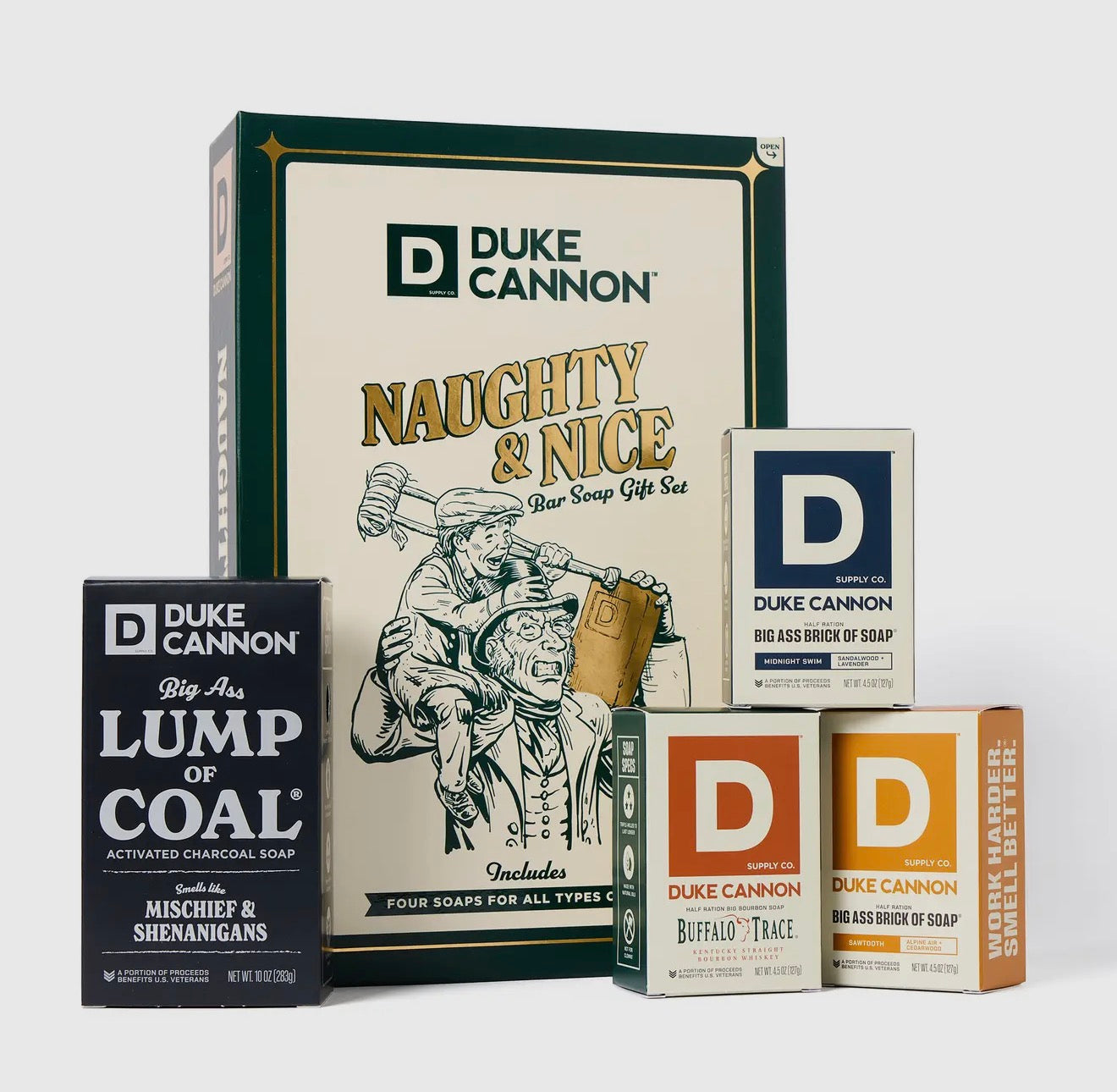 Duke Cannon Naughty & Nice Soap Bar Set