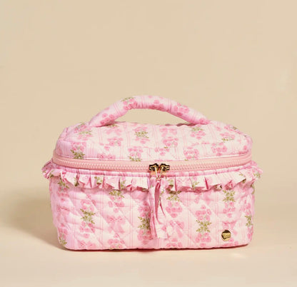 Glam & Go Quilted Cosmetic Bag- So Fancy Pink