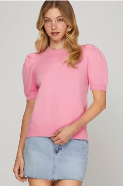 S+S Short Sleeve Sweater Top
