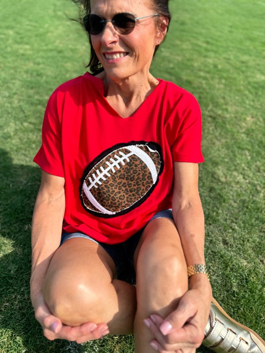 Game Day Gone Wild Tee- Red