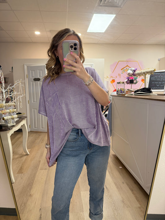Zenana Two Toned Ribbed Top