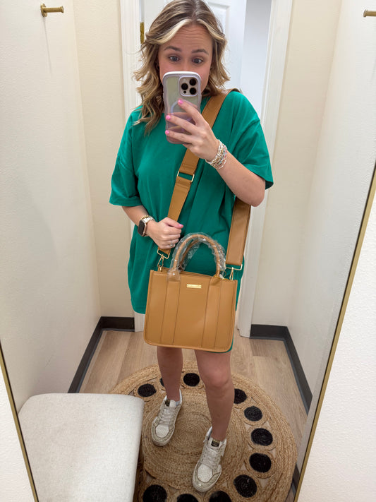 SS Leather Boxy Crossbody