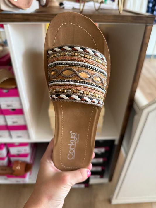 Corky Bronze Sandals