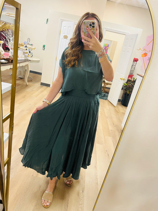 Zenana Midi Skirt Set