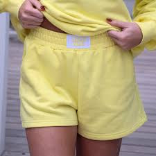 LuLu Mac Terry Cloth Shorts- Yellow