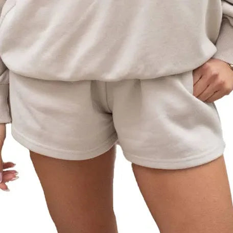 LuLu Mac Terry Cloth Shorts- Sand